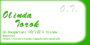 olinda torok business card